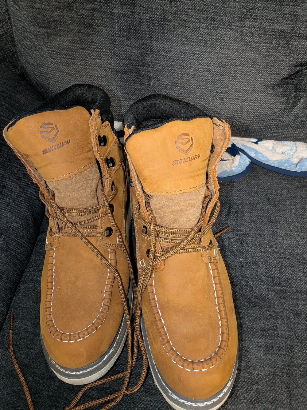 Sureway Men's Tan Work-Style Boots - Waterproof Made In The USA
